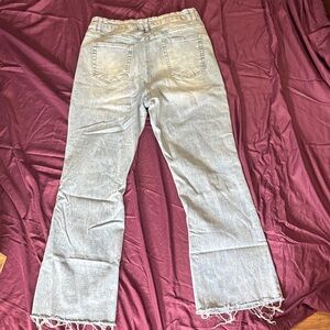 Oat New York Women's Straight Leg Jeans - Light Gray